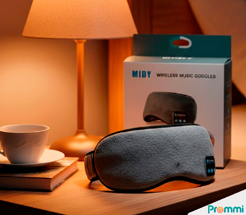 Antifaz para Dormir con Bluetooth y Música Relajante - Bloqueo de Luz Total