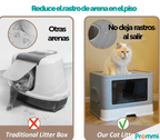 Arenero Gato Plegable y Extra Grande | El Arenero Cerrado para Gatos que tu casa necesita