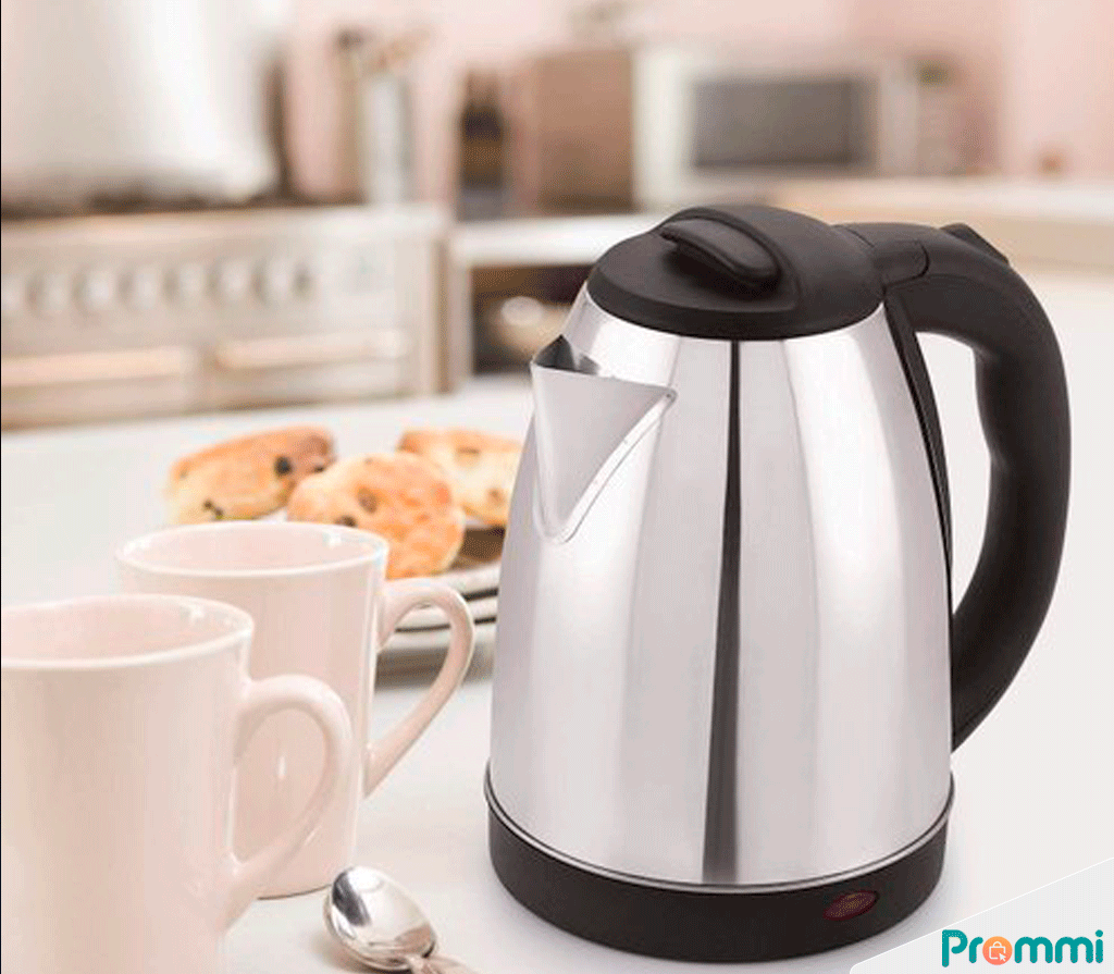 Hervidor de Agua Eléctrico y Cafetera 2 Litros - Acero Inoxidable con Apagado Automático