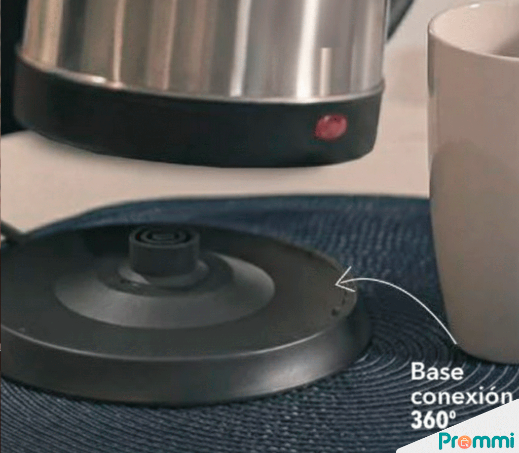 Hervidor de Agua Eléctrico y Cafetera 2 Litros - Acero Inoxidable con Apagado Automático